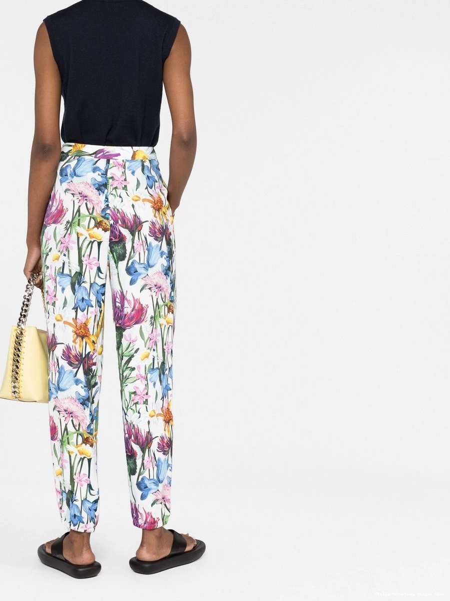 Cheap floral-print trousers tappered Stella McCartney Women 0406
